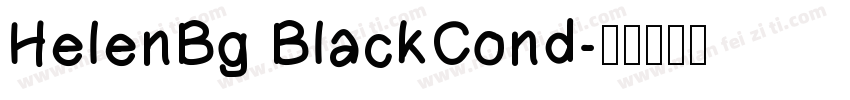 HelenBg BlackCond字体转换